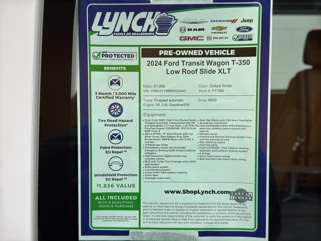 2024 Ford Transit Passenger Wagon XL