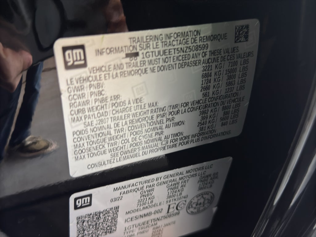 2022 GMC Sierra 1500 AT4