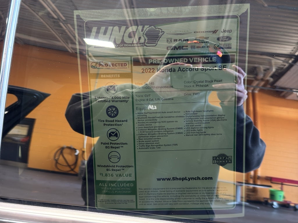 2022 Honda Accord Sedan Sport SE