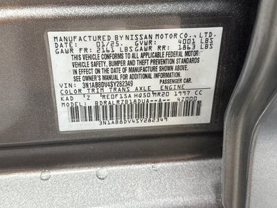 2025 Nissan Sentra SR