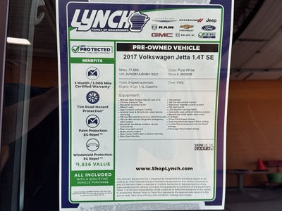 2017 Volkswagen Jetta 1.4T SE