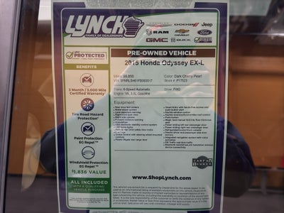 2015 Honda Odyssey EX-L