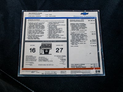 1996 Chevrolet Corvette BASE