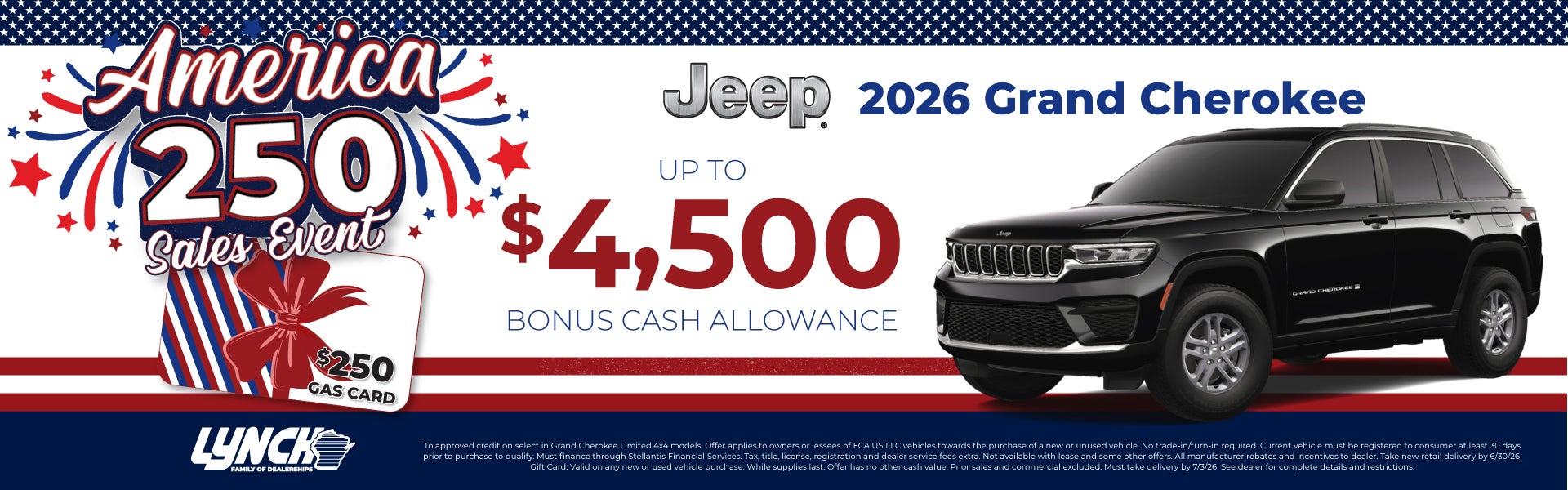 Jeep Grand Cherokee offer at Lynch