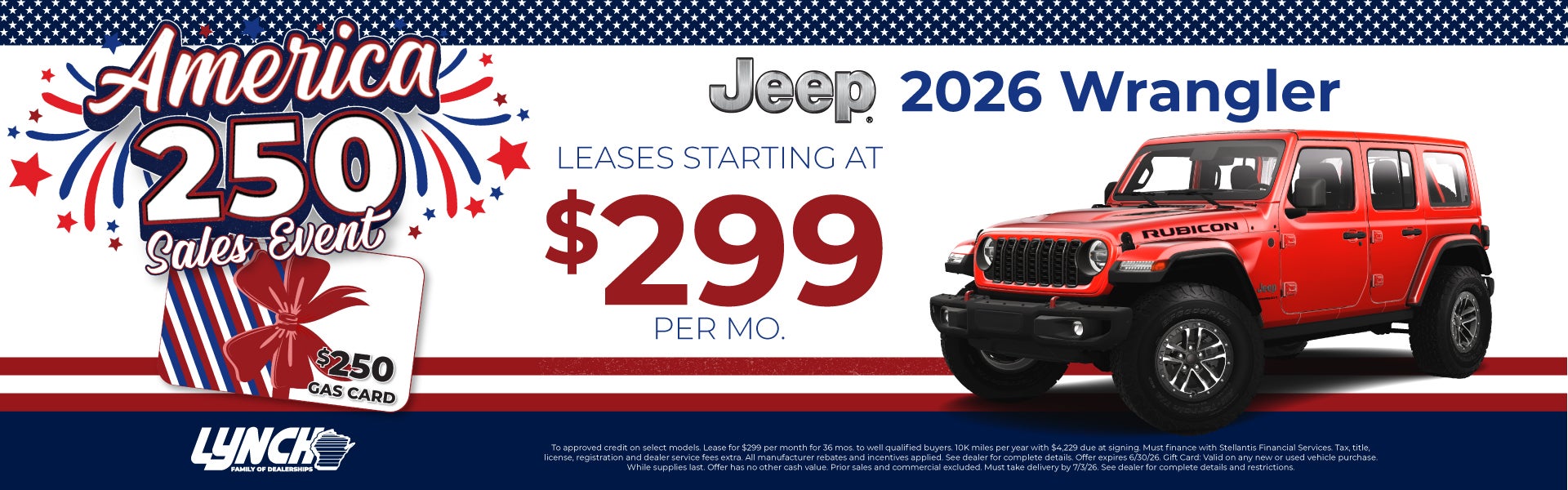 Jeep Wrangler offer at Lynch
