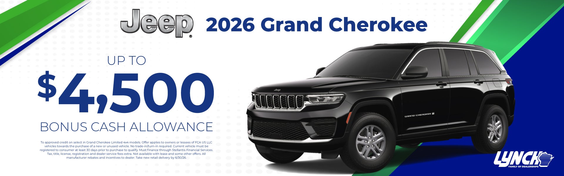 Jeep Grand Cherokee offer at Lynch