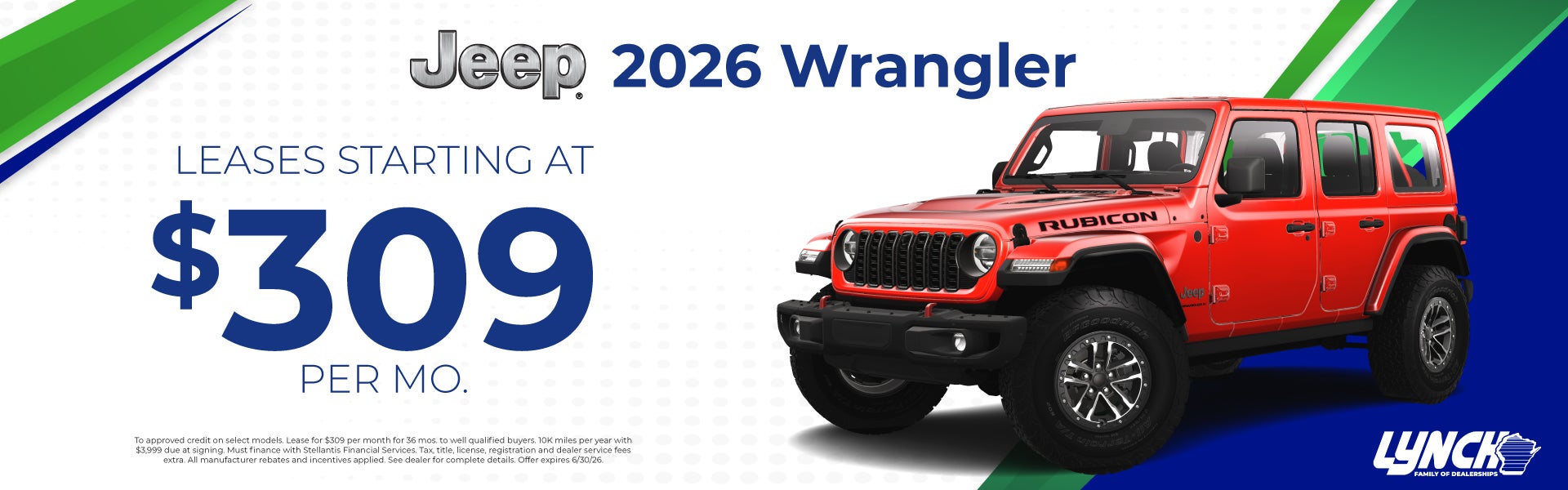 Jeep Wrangler offer at Lynch