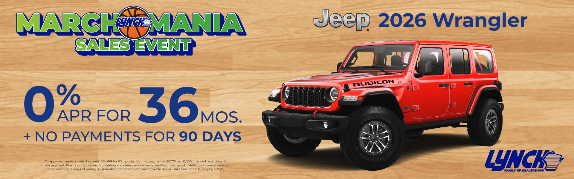 Wrangler offers at Lynch Mukwonago