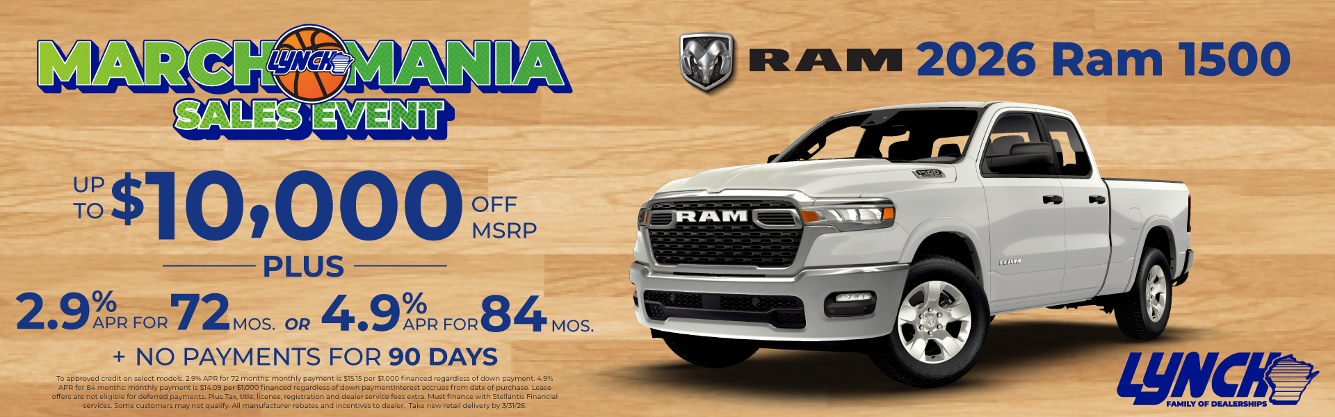 Ram 100 offers at Lynch Mukwonago