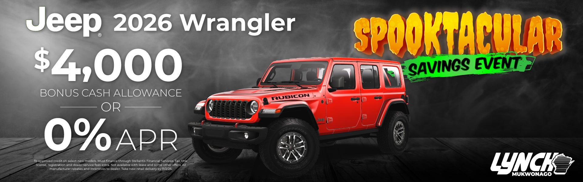 Lynch Mukwonago Jeep wrangler offer