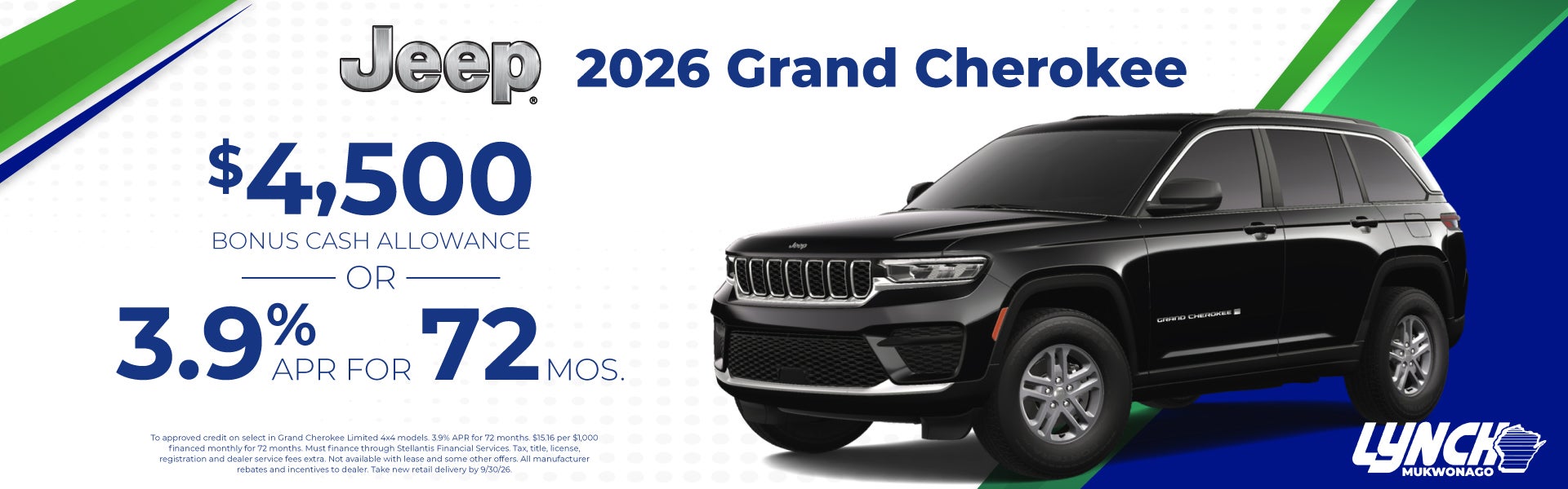 Lynch Mukwonago Jeep Grand Cherokee Offer